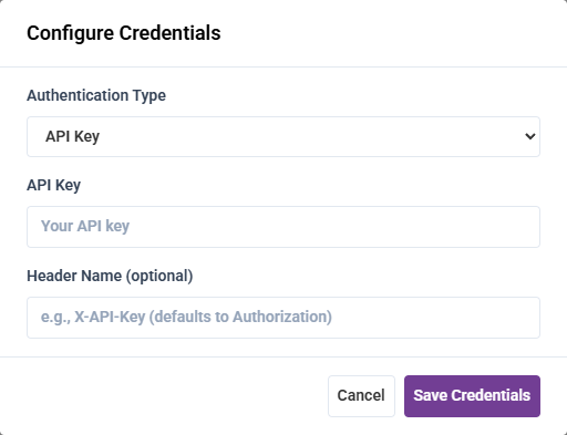 Configure Credentials for a Remote MCP app