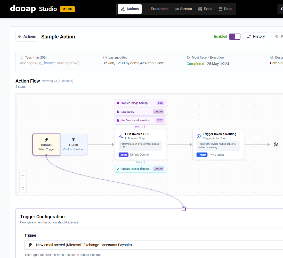 Configure the Microsoft Exchange new-email trigger
